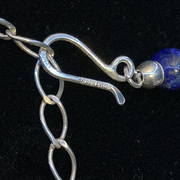 Jay King Lapis Lazuli Beaded 10” Necklace & Silver Pendant - Picture 4 of 4